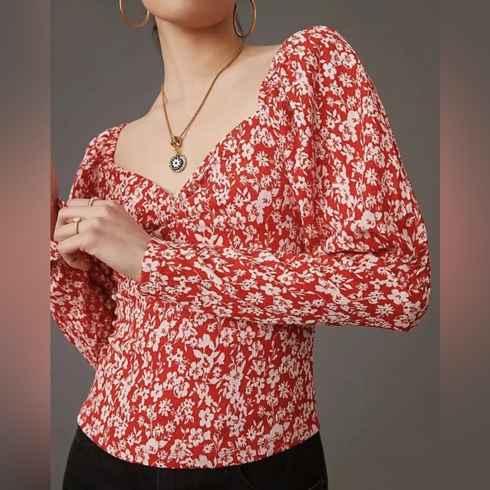 NWT Anthropologie Sweetheart Blouse - Picture 2 of 5